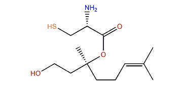 (S)-1-Hydroxy-3,7-dimethyl-6-octen-3-yl cysteine